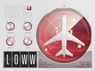 Aviation Series No 1 - Free PSD ...i ..hate .tags 3d arrival aviation clean crisp departure design download free freebie glass glow interface knob knobs max min plane radar series sound statistic statistics ui user