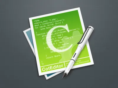 New CotEditor Application Icon application fountain icon mac texteditor vector