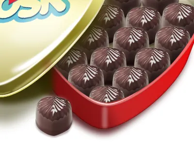 Chocolate Box chocolates food gift hearts photoshop tin vectors zoosk