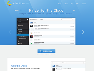 Final Landing Page app blue button download feature home ios landing mac slider