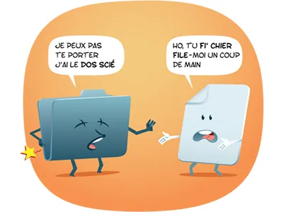 Dossier Small humour illustration rubbik