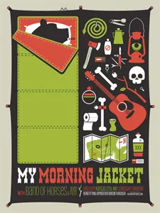My Morning Jacket Poster band of horses bill green studios my morning jacket