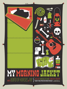 My Morning Jacket Poster band of horses bill green studios my morning jacket