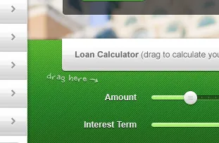Calculator sketch backbase calculator drag launchpad loan poc ui