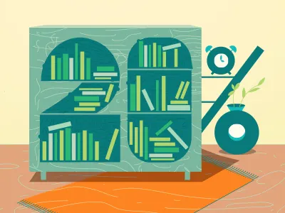 20% Books grid books furniture grid interior vector