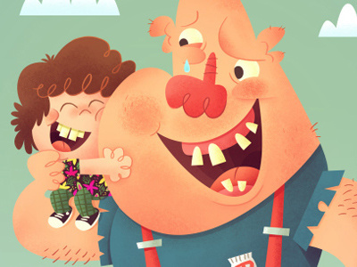 Sloth And Chunk cartoon goonies illustration kids movie octopus pirate treasure