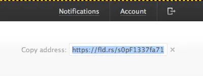 Share beta folders header navigation share