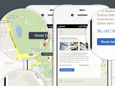 Vienna City Guide - Location Based iPhone App app austria guide hotel info iphone location map route screen tour tourist vienna