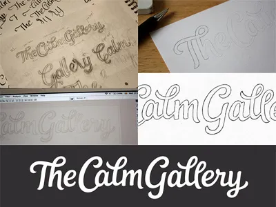 Sketch progress + vector custom type lettering logo logotype pencil process progress sketches typography wip wordmark