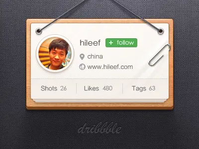 Dribbble About Me Widget about dribbble leef me widget