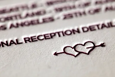 Sellick Wedding Close Up invitation letterpress print stationery typography wedding