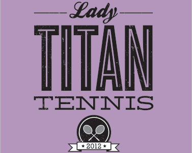 T-Shirt Design 2012 ballpark circle cyclone distress girl icon lady line purple racket ribbon script shirt sport star t shirt tennis titan