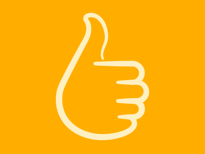 Thumbs-up metaphor thumbup