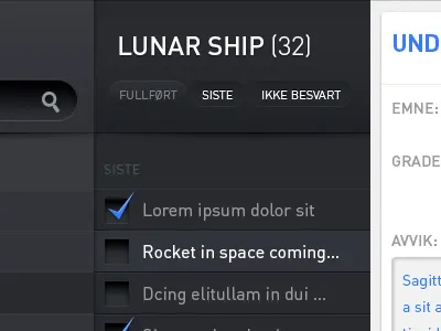 ToDo task list checkbox list tasks todo ui
