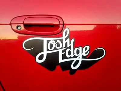 Car vinyl car custom drift drifting lettering sticker typography vinyl