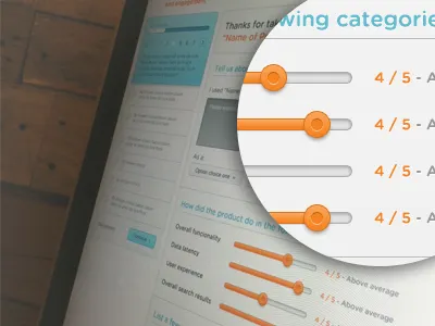 Add your review add application blue clean handsome orange photo rating review slider subtle web