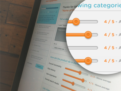 Add your review add application blue clean handsome orange photo rating review slider subtle web