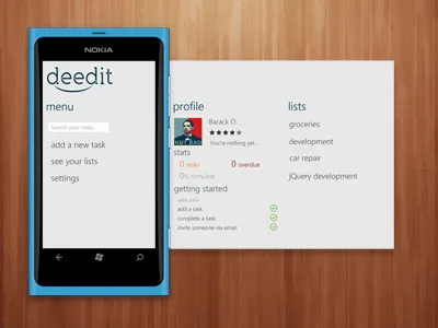 Deedit Windows Phone Panorama deedit panorama windows phone