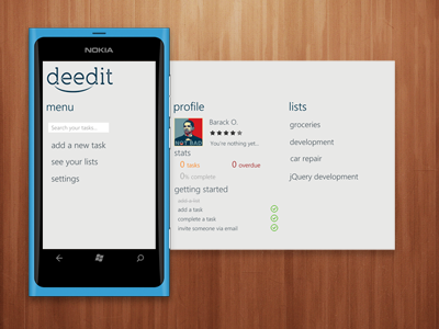 Deedit Windows Phone Panorama deedit panorama windows phone