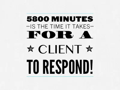 Client Time client time typography vintage