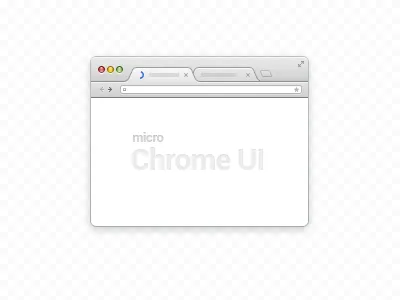 Micro Chrome UI (psd) chrome freebies google chrome psd ui ui kit