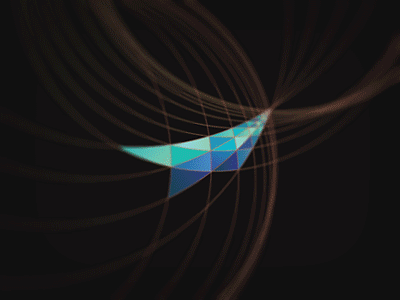 Prismatic Ideas Logo II balloon blue development facet ideas lightbulb logo mark poligon poly prism prismatic web design