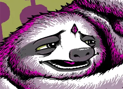 My Morning Jacket - Greek Theatre Berkeley gigposter 2012 berkeley cosmic gigposter greek theatre my morning jacket pink screenprint sloth