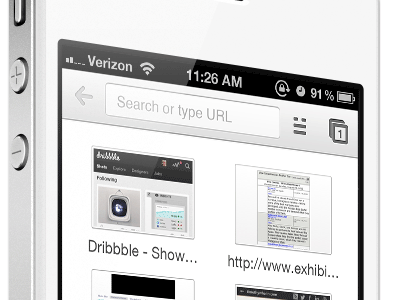 Google Chrome Mobile Idea chrome concept google idea ios mobile
