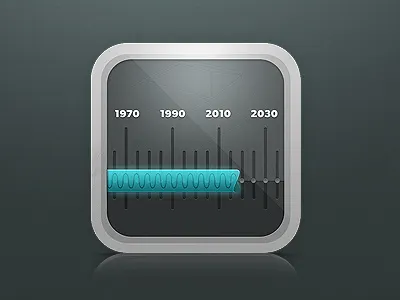 Time capsule Icon blue date icon progress progress bar time time capsule timeline ui
