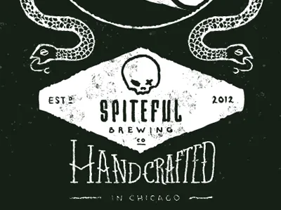 Dribble #34 beer hand drawn label lettering