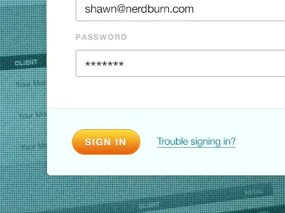 quoterobt v2 log in button form interface log in login quoterobot ui user interface