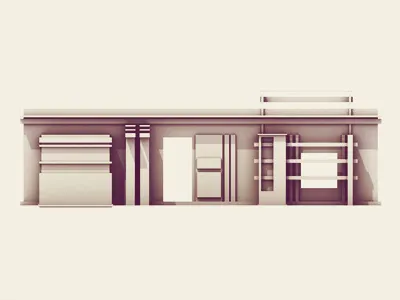 Elevation 3d ao architecture building c4d cinema 4d elev elevation house model render shadows windows