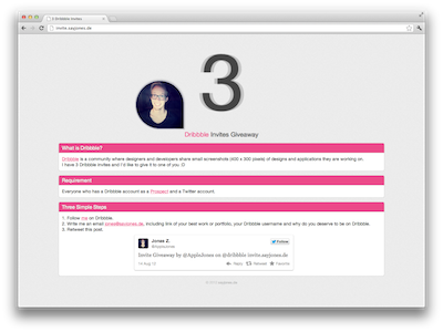 Dribbble Invite Giveaway applejones dribbble giveaway invite