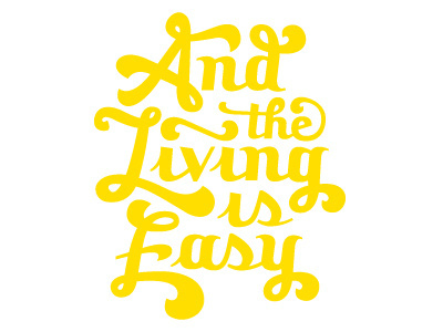Summertime #2 lettering loop lyrics summer swash type