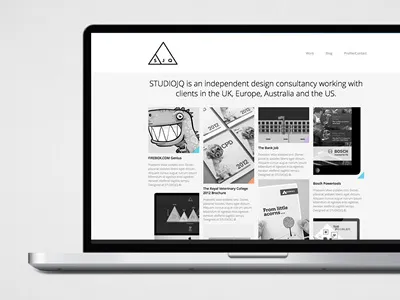 SJQ Portfolio website - August 2012 agency blue branding bristol clean design designer director gold grid logo minimal mono orange portfolio quintin triangle ui website