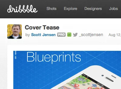 Follow Me dribbble ui suggestion