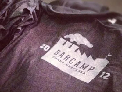 Barcamp Tees barcamp factory grey halftone omaha texture