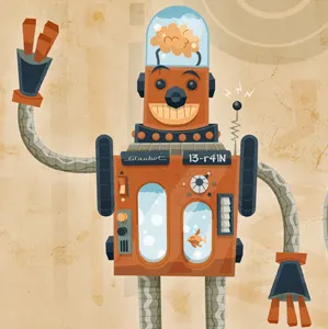 13-r41N the Robot retro robots