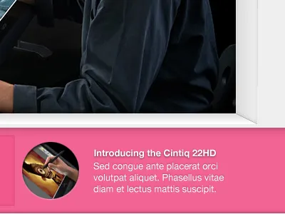 Wacom Site Redesign redesign ui design wacom web design website