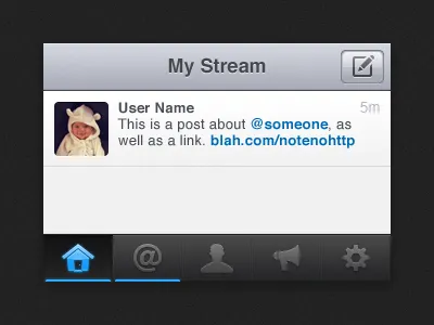 App.net Starter Kit app.net ios iphone navbar tabbar tabs