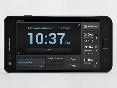 Wakeup Alarm Android alarm android app mobile radio weather