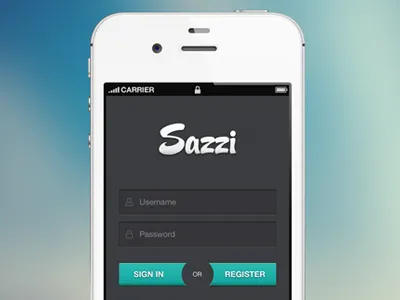 Sazzi Login iphone login sazzi social ui