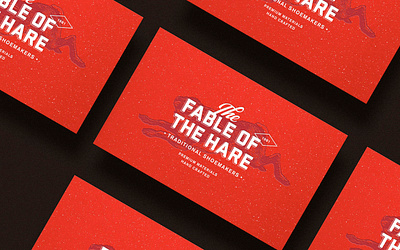 The fable of the hare branding business card business cards card clean design futurist illustration logo minimal minimalist modernist presentation card visitation card