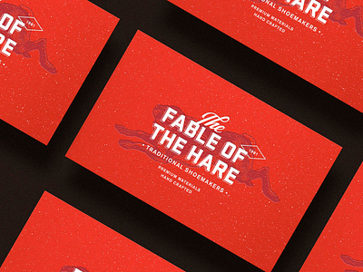 The fable of the hare branding business card business cards card clean design futurist illustration logo minimal minimalist modernist presentation card visitation card