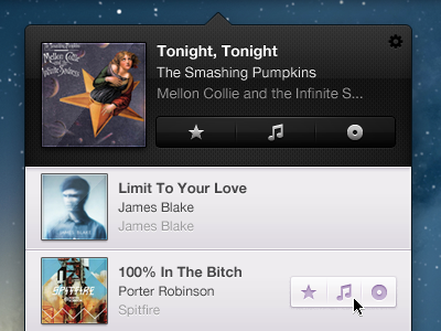 Play! github music os x status bar ui