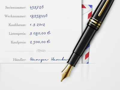 Watch Details gold illustration paper pen watches