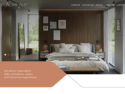 Virtual Visuals brand branding design identity landing logo ui ux web web design web page webpage