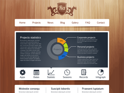 Website vector template template vector web website