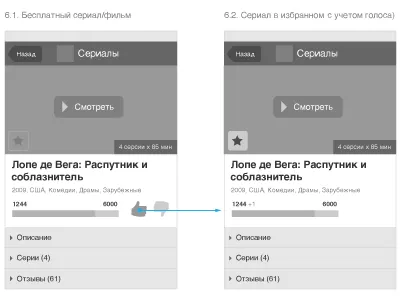 Iphone TV app. Movie page iphone movie tv app