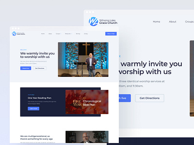 WL Grace Church — Website Redesign Case Study animation bible branding church design desktop events identity logo minimal mobile motion graphics photography prayer research typography ui ux wireframing worship